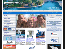 Tablet Screenshot of poolparts2u.com